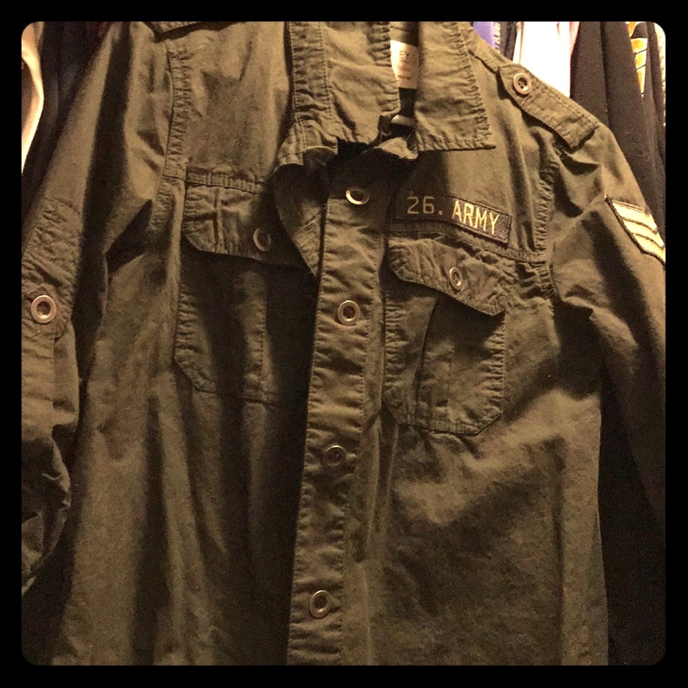 Olive Army cardigan